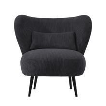 Aleyn Corduroy Velvet Wing Back Chair